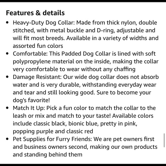 Downtown Pet Supply Adjustable dog collar. Blue. NWOT. - Picture 5 of 6